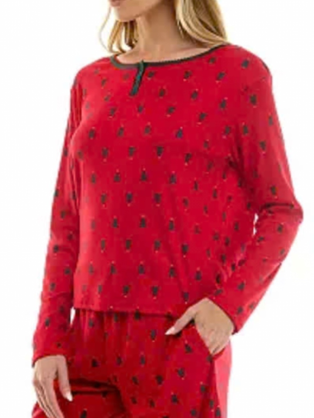 Roudelain Printed Long-Sleeve Top